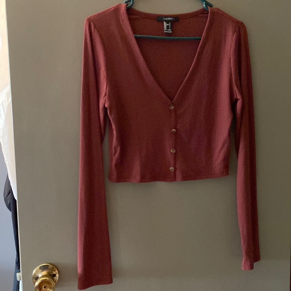 Cropped Long Sleeve Shirt